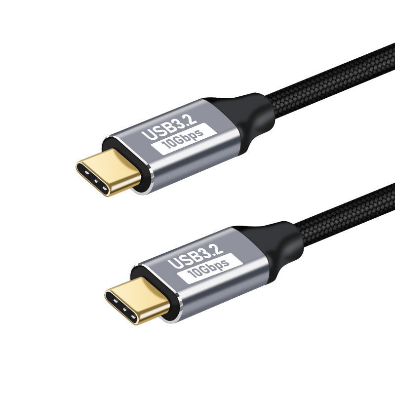 Nippon Labs USB 3.2 Gen 2x1 10G Type-C Male to Male Cable 5A/20V/100W Braided Jacket Gold plated connectors, 0.5 meter ~ 3 meters