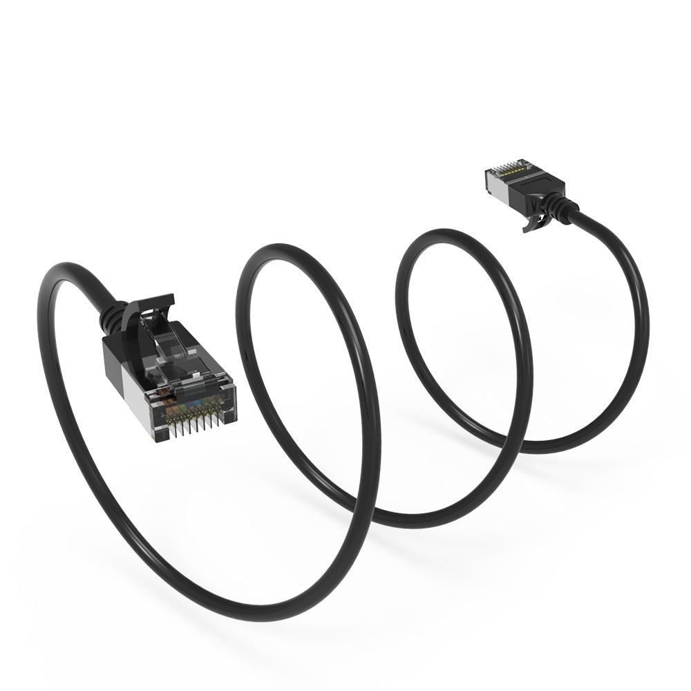 Nippon Labs 30AWG Cat.8 U/FTP Slim Ethernet Network Cable - Latest 40Gbps 2000Mhz RJ45 Patch Cord