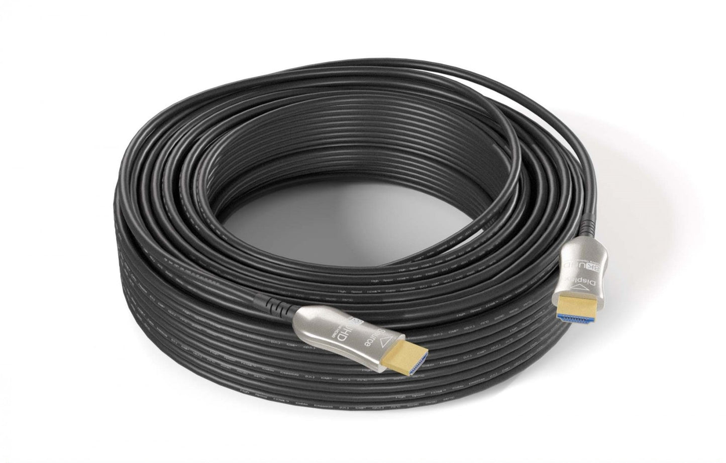 Nippon Labs 25FT. - 150FT. 8K Hybrid Active Optical Fiber Plenum-Rated HDMI Cable,8K@60Hz Bright Gold, 8K CMP AOC Active Optical Cable HDMI 2.1 Bright Gold (With Anti-Static Bag)