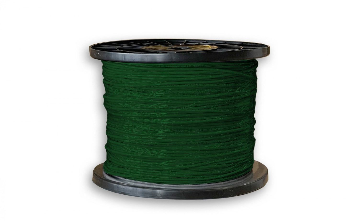 Nippon Labs 10G Slim Cat. 6a Ethernet Bulk Cable, Stranded UTP, 28 AWG, CM Rated,1000ft, Green Color Networking Cable 30SC6A-10X6-28-C6A3TH