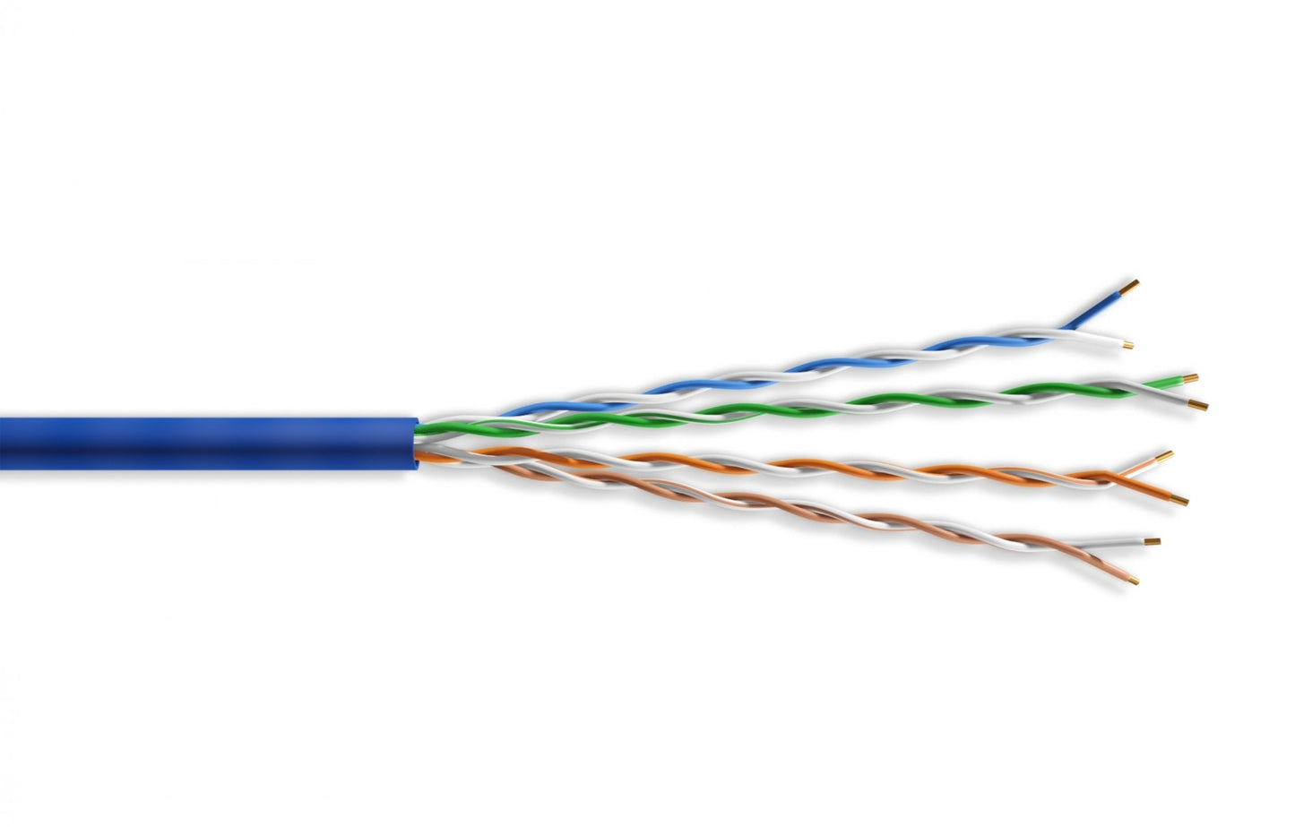 Nippon Labs 10G Slim Cat. 6a Ethernet Bulk Cable, Stranded UTP, 28 AWG, CM Rated,1000ft, Blue Color Networking Cable 30SC6A-10X6-28-C6A4TH