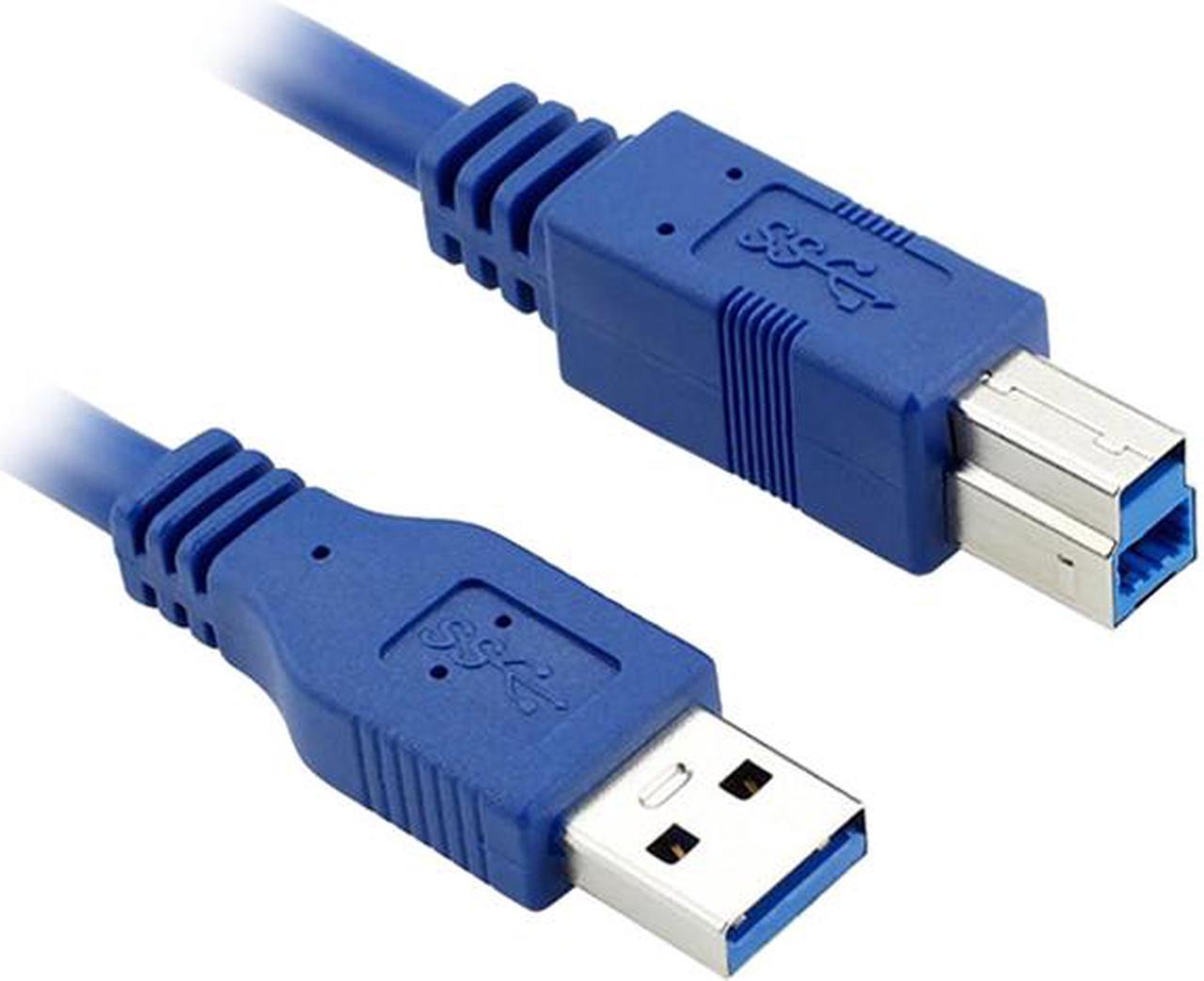Nippon Labs USB30-5-AB 5 ft. USB 3.0 Type A Male to B Male 5ft Cable for Printer and Scanner, Blue