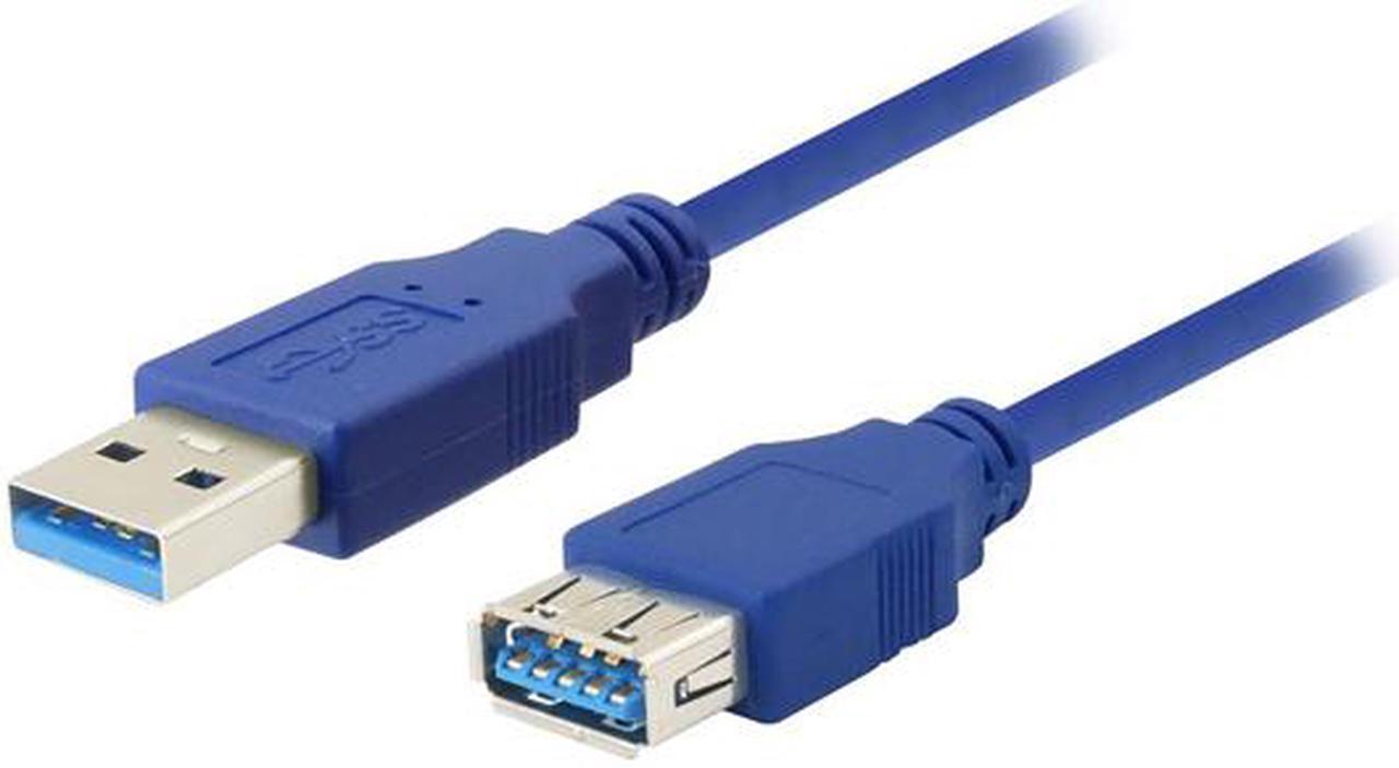 Nippon Labs USB 3.0 A Male to A Female Extension Cable - Blue, 3FT. ~ 15FT.