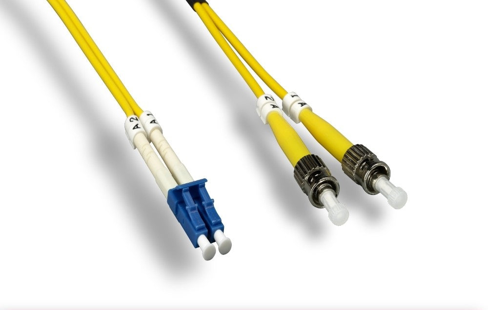 Nippon Labs OS2 Duplex Single Mode LC / ST 9 /125 Fiber Optic Cable, 1 meter ~ 10 meters