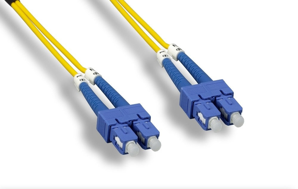 Nippon Labs OS2 Duplex Single Mode SC / SC 9 /125 Fiber Optic Cable, 1 meter ~ 15 meters
