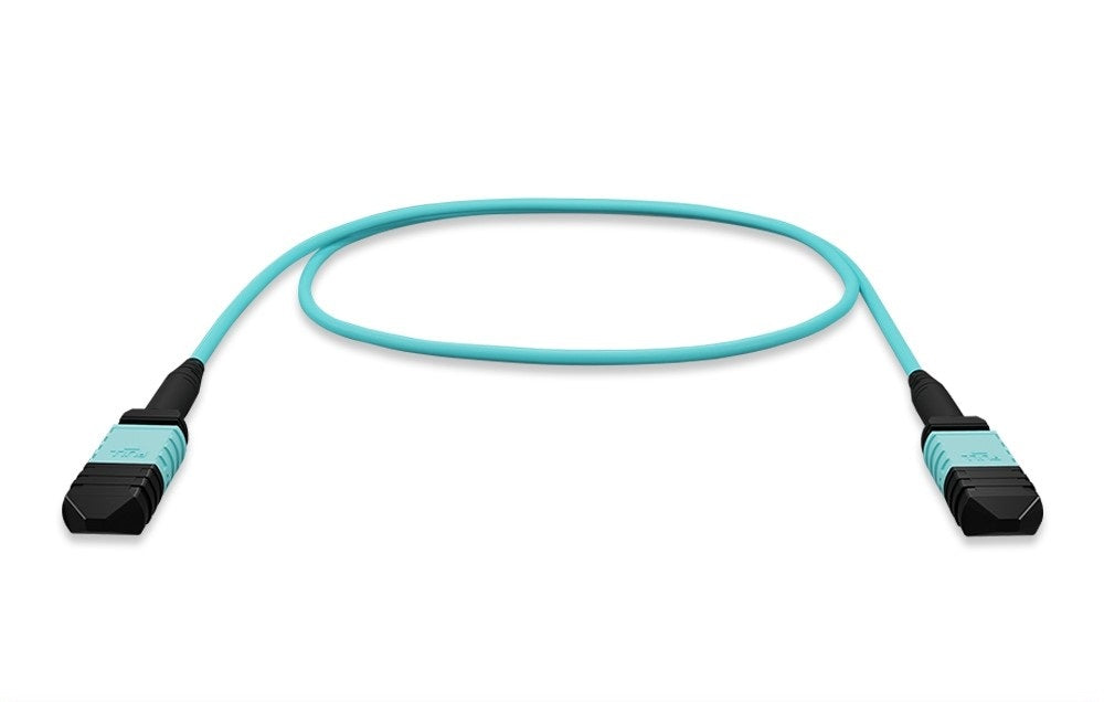 Nippon Labs MPO 50/125 OM4 Multimode 12 Fibers Trunk Optic Cable Type B, 1 Meter ~ 30 Meters