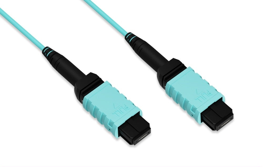 Nippon Labs MPO 50/125 OM4 Multimode 12 Fibers Trunk Optic Cable Type B, 1 Meter ~ 30 Meters