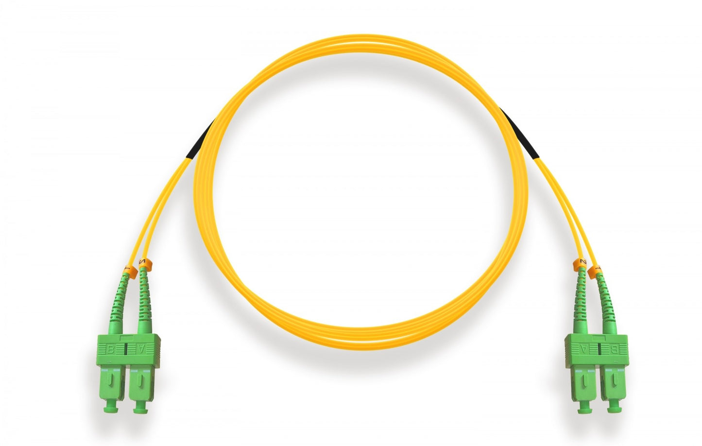 Nippon Labs OS2 Duplex Single-Mode SC/APC to SC/APC 9 /125 Fiber Optic Cable 1m/2m/3m