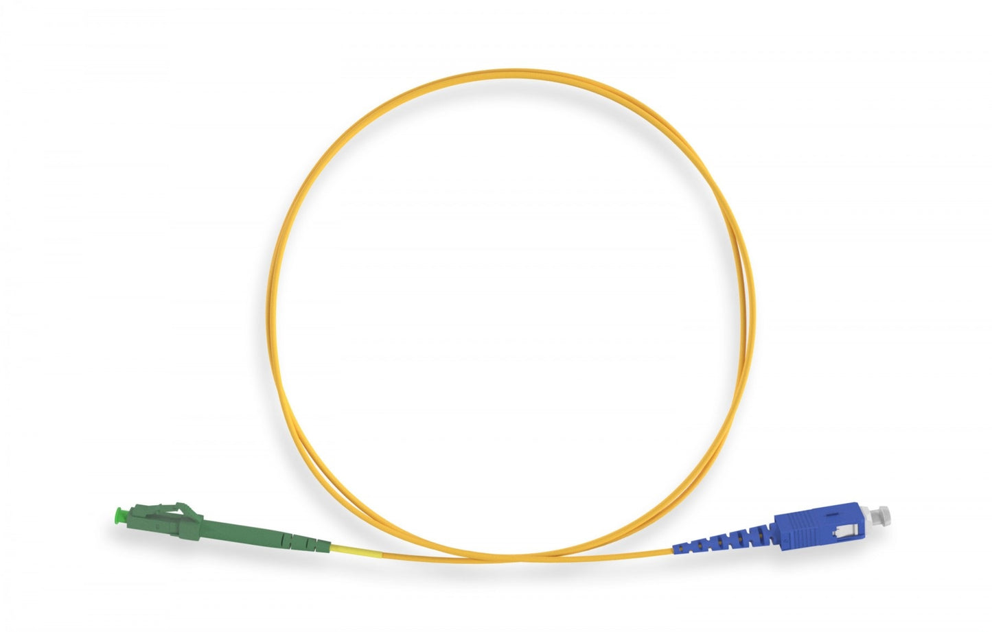 Nippon Labs OS2 Simplex Single-Mode LC/APC to SC/UPC 9 /125 Fiber Optic Cable, 1M ~ 10M