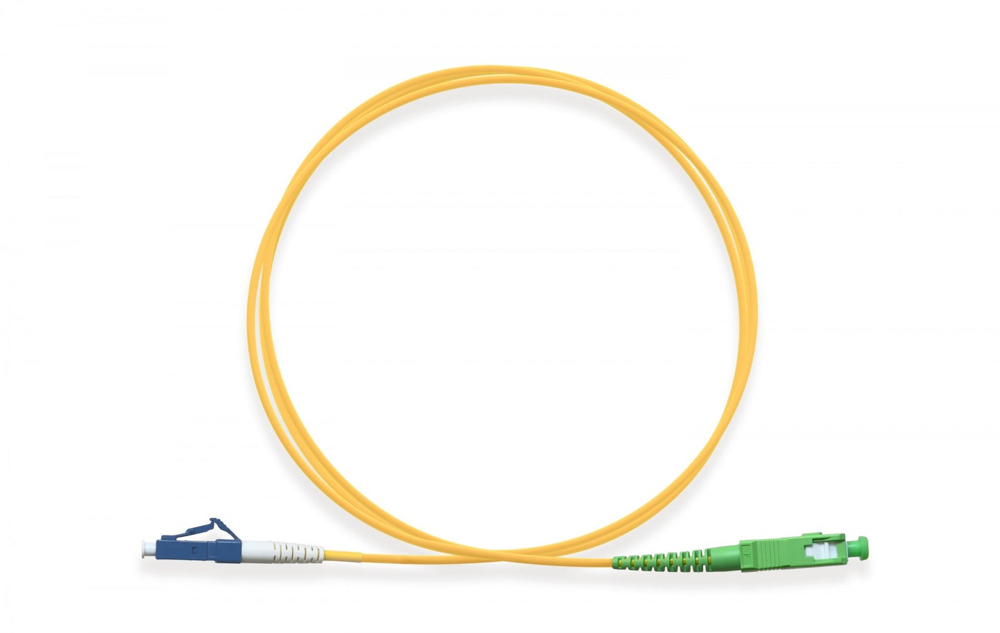 Nippon Labs OS2 Simplex Single-Mode LC/UPC to LC/APC 9 /125 Fiber Optic Cable, 1M~3M