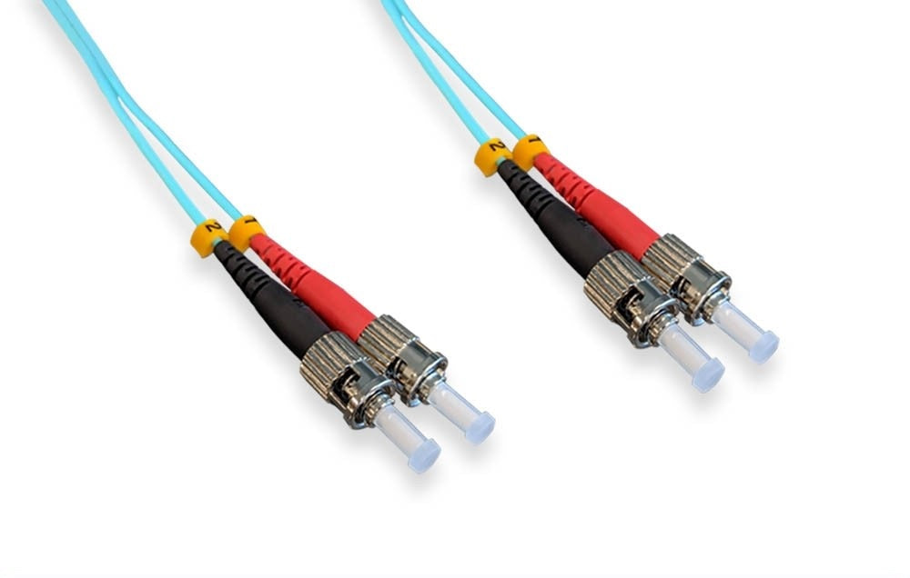 Nippon Labs ST / ST 10Gb 50/125 OM3 Duplex Multimode Fiber Optic Cable, 1M~5M