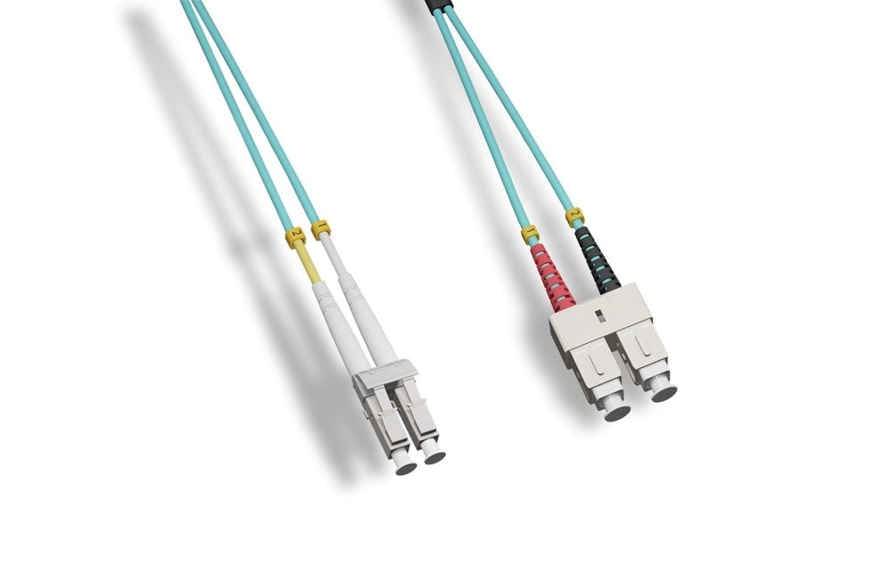 Nippon labs LC / SC 10Gb 50/125 OM4 Duplex Multimode Fiber Optic Cable, 1M ~ 15M