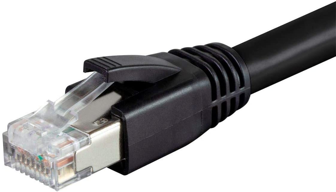Nippon Labs Cat8 RJ45 Ethernet Patch Internet Network LAN Cable, Indoor/Outdoor, 24AWG, Shielded Latest 40Gbps 2000Mhz, Weatherproof S/FTP for Router, PS4, PS5, Xbox, PoE, Switch, Modem