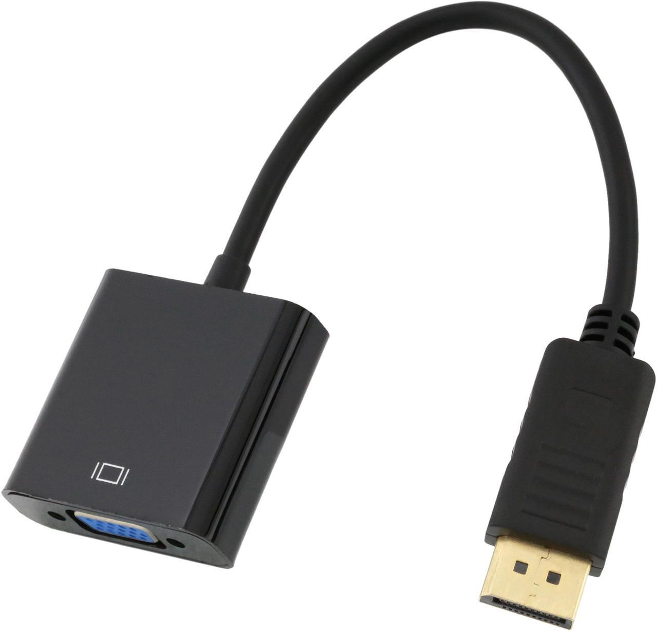 Nippon Labs DisplayPort to VGA, Gold-Plated DP to VGA Adapter (Male to Female) Compatible for Lenovo, Dell, HP, ASUS, 20AD-DPVGA-MF