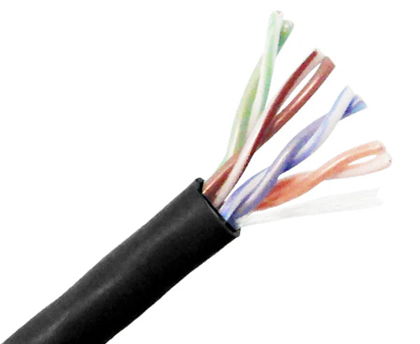 Nippon Labs CAT5E Plenum CMP Bulk Ethernet Cable, CMP UL Listed, Solid Copper UTP, 24 AWG, 350MHz, 1000FT Networking Cable