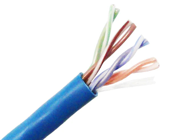 Nippon Labs CAT5E Plenum CMP Bulk Ethernet Cable, CMP UL Listed, Solid Copper UTP, 24 AWG, 350MHz, 1000FT Networking Cable