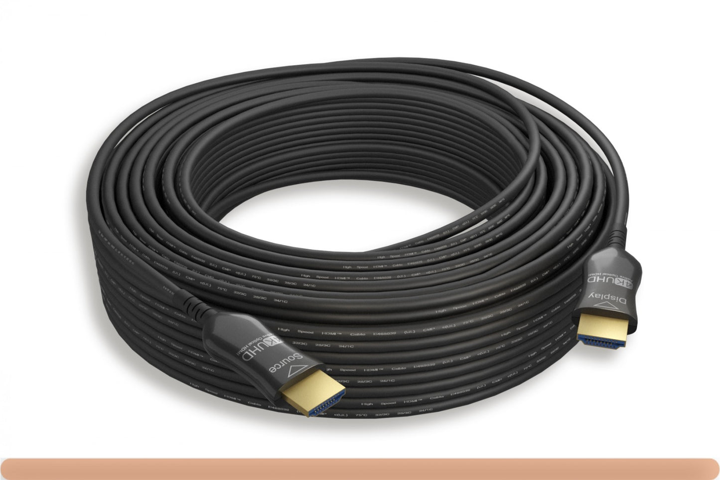 Nippon Labs 25FT. - 150FT. HDMI 4K CMP Hybrid AOC Active Optical Cable 2.0 - Plenum-Rated