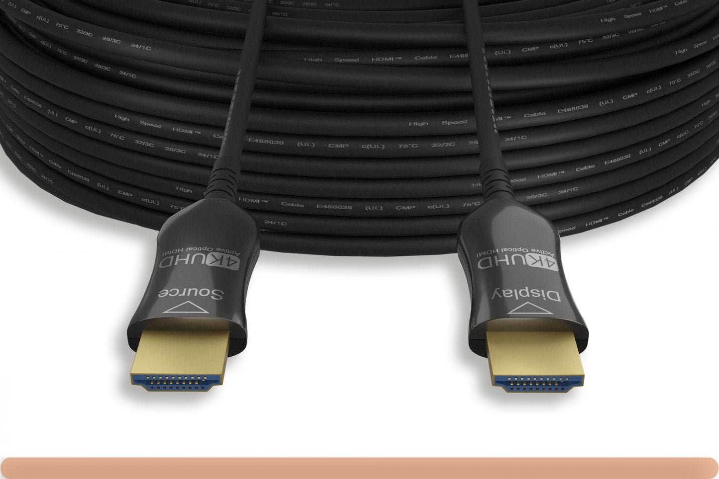 Nippon Labs 25FT. - 150FT. HDMI 4K CMP Hybrid AOC Active Optical Cable 2.0 - Plenum-Rated