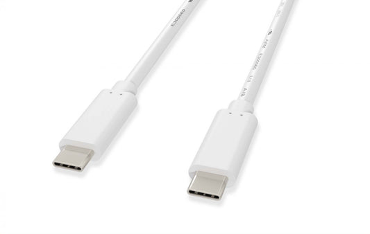 Nippon Labs USB 3.2 Gen 2x1 10G Type-C Male to Male Cable With USB PD 100W Fast Charging Cable, 10G, 20V, 5A, 100W, White Color 1 Meter Type-C Cable