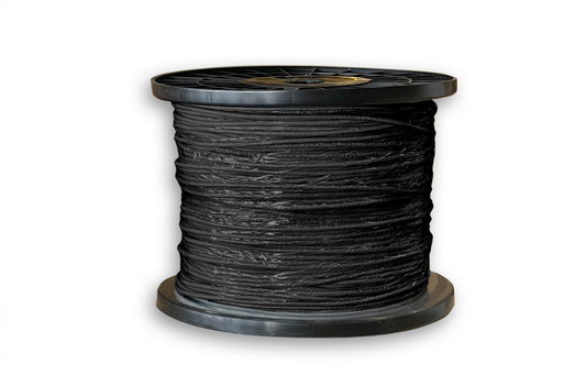 Nippon Labs 10G Slim Cat. 6a Ethernet Bulk Cable, Stranded UTP,  28 AWG, CM Rated,1000ft, Black Color Networking Cable 30SC6A-10X6-28-C6A2TH