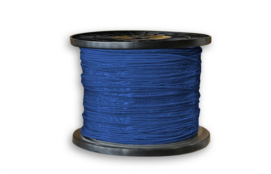 Nippon Labs 10G Slim Cat. 6a Ethernet Bulk Cable, Stranded UTP,  28 AWG, CM Rated,1000ft, Blue Color Networking Cable 30SC6A-10X6-28-C6A4TH