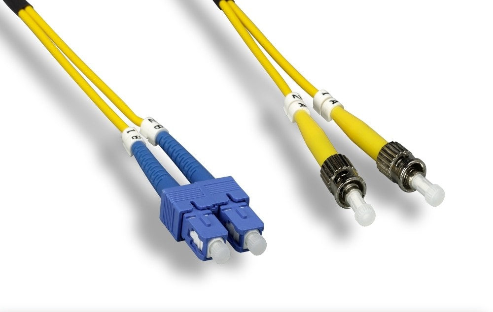 Nippon labs OS2 Duplex Single Mode SC / ST 9 /125 Fiber Optic Cable, 1 ...