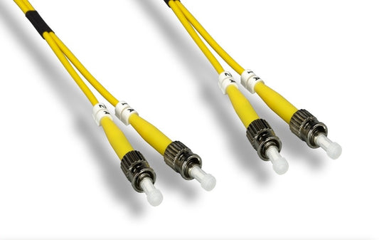Nippon Labs OS2 Duplex Single Mode ST / ST 9 /125 Fiber Optic Cable 1M ~ 20M
