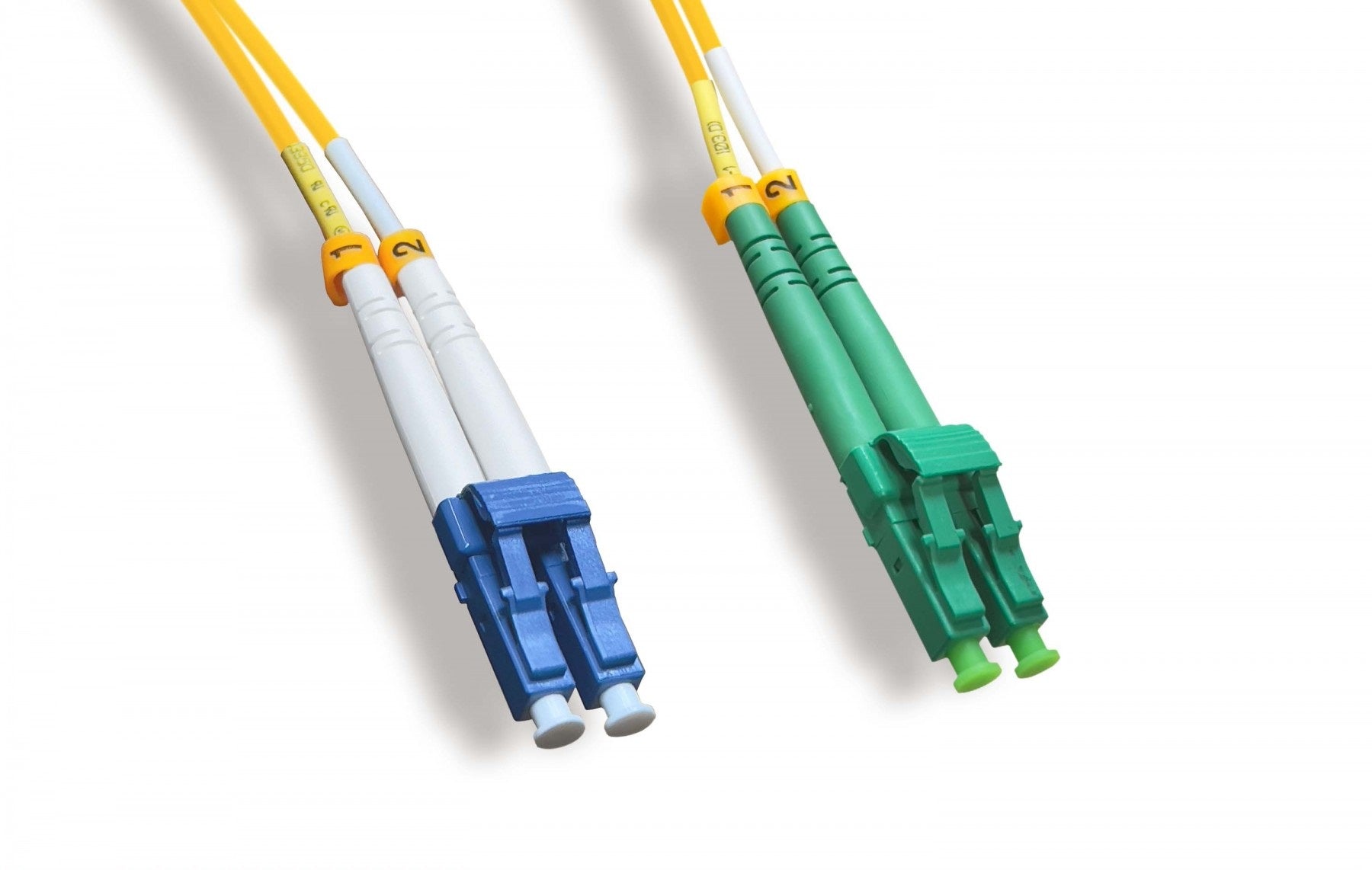 Nippon Labs OS2 Duplex Single-Mode LC/UPC to LC/APC 9 /125 Fiber Optic