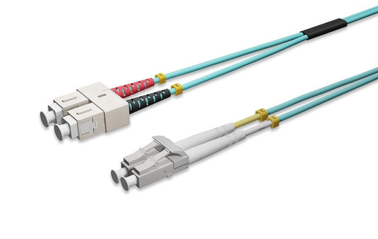 Nippon labs LC / SC 10Gb 50/125 OM4 Duplex Multimode Fiber Optic Cable, 1M ~ 15M