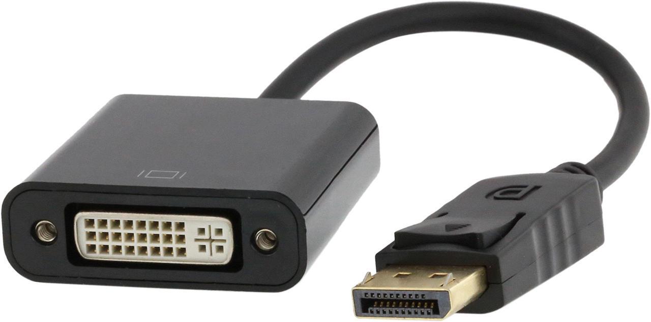 Nippon Labs 20AD-DPDVI-MF DisplayPort to DVI Converter Cable with Latch, DisplayPort 1.2 to DVI Converter Adapter for DP-enabled Computers - 1920 x 1080@60Hz
