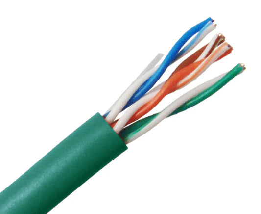 Nippon Labs 1000FT CAT5E Riser Bulk Ethernet Cable - CMR UL Listed, Unshielded, Solid Copper UTP, 24 AWG Networking Cable