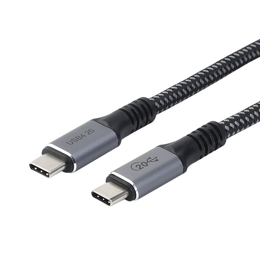 Nippon Labs 2m (6.56ft) USB 4.0 Gen2 Full-feature Type C M/M 20G 4K@60Hz USB C male to male Cable 240W(48V 5A) power charging Type C Cable